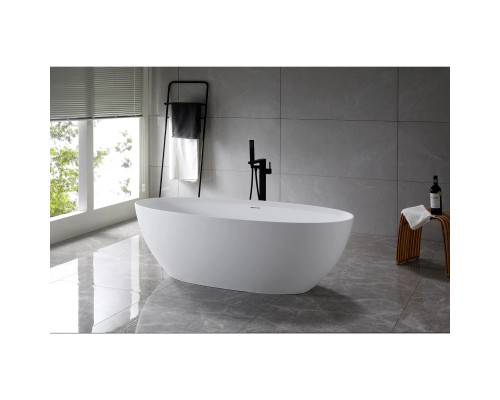 Ванна из литьевого мрамора Vincea Solid Surface VBT-4S01MW 170x76 см, отдельностоящая, белый матовый