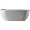 Ванна из литьевого мрамора AltroBagno Bruna AltroBagnoBruna090201White 170x75 см, отдельностоящая, белый