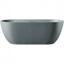 Ванна из литьевого мрамора AltroBagno Bruna AltroBagnoBruna090202GraniteGray 170x75 см, отдельностоящая, серый гранит