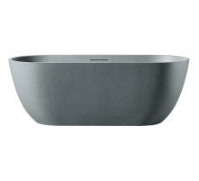 Ванна из литьевого мрамора AltroBagno Bruna AltroBagnoBruna090202GraniteGray 170x75 см, отдельностоящая, серый гранит