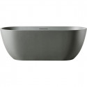 Ванна из литьевого мрамора AltroBagno Bruna AltroBagnoBruna090204CementGrey 170x75 см, отдельностоящая, серый цемент