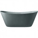 Ванна из литьевого мрамора AltroBagno Fiorina AltroBagnoFiorina090217GraniteGray 170x75 см, отдельностоящая, серый гранит