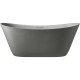 Ванна из литьевого мрамора AltroBagno Fiorina AltroBagnoFiorina090219CementGrey 170x75 см, отдельностоящая, серый цемент