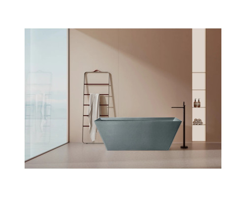 Ванна из литьевого мрамора AltroBagno Francesca AltroBagnoFrancesca090102GraniteGray 170x75 см, отдельностоящая, серый гранит