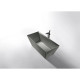 Ванна из литьевого мрамора AltroBagno Francesca AltroBagnoFrancesca090104CementGrey 170x75 см, отдельностоящая, серый цемент