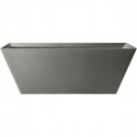Ванна из литьевого мрамора AltroBagno Francesca AltroBagnoFrancesca090104CementGrey 170x75 см, отдельностоящая, серый цемент