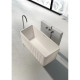 Ванна из литьевого мрамора AltroBagno Cinzia AltroBagnoCinzia090108Cream 170x75 см, отдельностоящая, кремовый