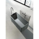 Ванна из литьевого мрамора AltroBagno Cinzia AltroBagnoCinzia090109CementGrey 170x75 см, отдельностоящая, серый цемент