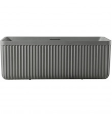 Ванна из литьевого мрамора AltroBagno Cinzia AltroBagnoCinzia090109CementGrey 170x75 см, отдельностоящая, серый цемент