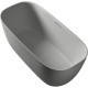 Ванна из литьевого мрамора AltroBagno Luciana AltroBagnoLuciana090224CementGrey 170x80 см, отдельностоящая, серый цемент