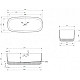 Купить Ванна из литого мрамора 170х75 см Abber Stein AS9601 в магазине сантехники Santeh-Crystal.ru