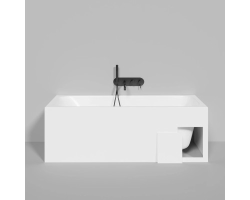 Ванна из литьевого мрамора Salini S-Sense Orlanda Kit 102115G 160x70 см, белый глянец