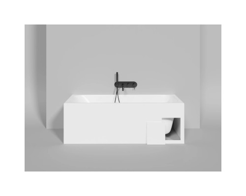 Ванна из литьевого мрамора Salini S-Sense Orlanda Kit 102115M 160x70 см, белый матовый