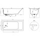 Купить Ванна из литьевого мрамора 170x80 см Salini S-Stone Orlanda Kit 102126M в магазине сантехники Santeh-Crystal.ru