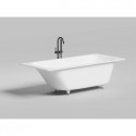 Ванна из литьевого мрамора Salini S-Sense Orlanda Kit 102112M 180x80 см, белый матовый