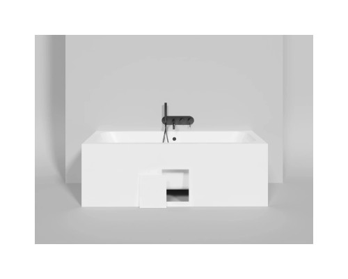 Ванна из литьевого мрамора Salini S-Stone Orlanda Axis 103223M 170x75 см, белый матовый