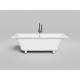 Ванна из литьевого мрамора Salini S-Stone Orlanda Axis 103223M 170x75 см, белый матовый
