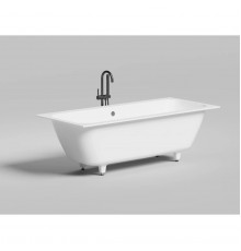 Ванна из литьевого мрамора Salini S-Stone Orlanda Axis 103222M 180,4x80 см, белый матовый
