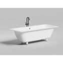Ванна из литьевого мрамора Salini S-Stone Orlanda Axis 103221M 191,1x80,5 см, белый матовый