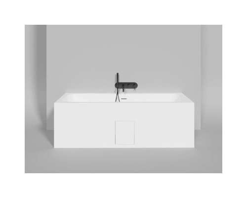 Ванна из литьевого мрамора Salini S-Stone Orlanda Axis Kit 103322M 180,4x80 см, белый матовый