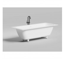 Ванна из литьевого мрамора Salini S-Sense Orlanda Axis Kit 103311G 191,1x80,5 см, белый глянец