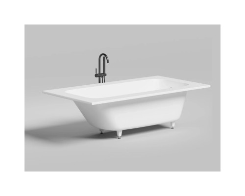 Ванна из литьевого мрамора Salini S-Sense Orlanda Kit Plus 102114M 189x99 см, белый матовый