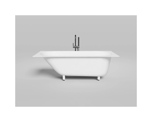 Ванна из литьевого мрамора Salini S-Sense Ornella Kit 102413G 170x70 см, белый глянец