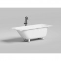 Ванна из литьевого мрамора Salini S-Sense Ornella Kit 102413M 170x70 см, белый матовый