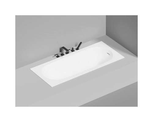 Ванна из литьевого мрамора Salini S-Sense Ornella Kit 102411G 170x75 см, белый глянец