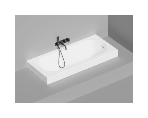 Ванна из литьевого мрамора Salini S-Sense Ornella Kit 102411M 170x75 см, белый матовый