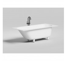 Ванна из литьевого мрамора Salini S-Sense Ornella Kit 102412M 180x80 см, белый матовый