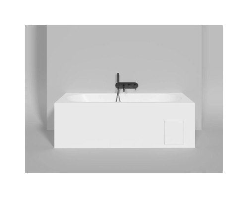 Ванна из литьевого мрамора Salini S-Sense Ornella Kit 102412M 180x80 см, белый матовый