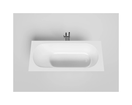 Ванна из литьевого мрамора Salini S-Stone Ornella Kit 102422M 180x80 см, белый матовый