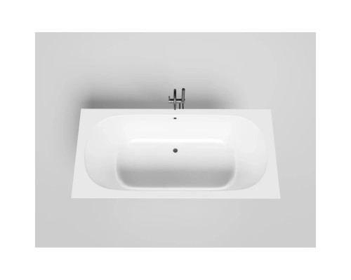 Ванна из литьевого мрамора Salini S-Sense Ornella Axis 103412G 190,5x90,5 см, белый глянец