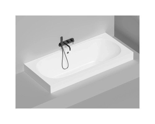 Ванна из литьевого мрамора Salini S-Sense Ornella Axis 103412G 190,5x90,5 см, белый глянец