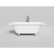 Ванна из литьевого мрамора Salini S-Stone Ornella Axis Kit 103523M 170,5x75,5 см, белый матовый