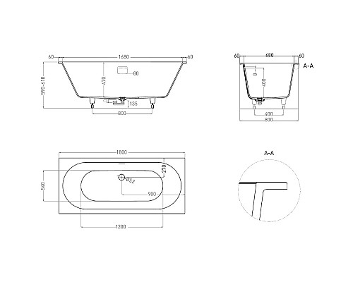 Santeh-Crystal.ru: Ванна из литьевого мрамора 180x80 см Salini S-Sense Ornella Axis Kit 103511M Купить Ванна из литьевого мрамора 180x80 см Salini S-Sense Ornella Axis Kit 103511M в магазине сантехники Santeh-Crystal.ru