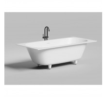 Ванна из литьевого мрамора Salini S-Sense Ornella Axis Kit 103512M 190,5x90,5 см, белый матовый