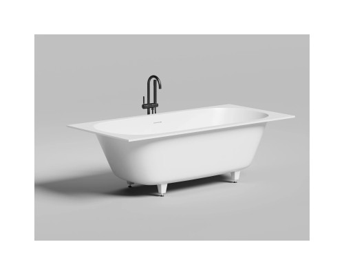 Ванна из литьевого мрамора Salini S-Sense Ornella Axis Kit 103512M 190,5x90,5 см, белый матовый