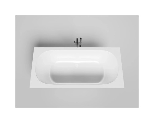 Ванна из литьевого мрамора Salini S-Sense Ornella Axis Kit 103512M 190,5x90,5 см, белый матовый