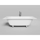Ванна из литьевого мрамора Salini S-Stone Ornella Axis Kit 103522M 190,5x90,5 см, белый матовый
