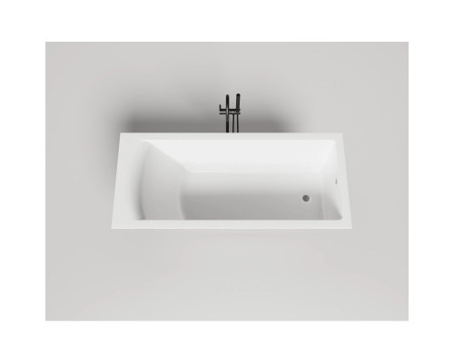 Ванна из литьевого мрамора Salini S-Sense Cascata 104113M 169,8x75 см, белый матовый