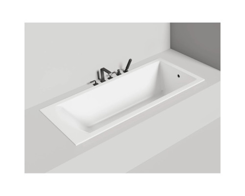Ванна из литьевого мрамора Salini S-Sense Cascata 104213M 180x80 см, белый матовый