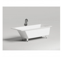 Ванна из литьевого мрамора Salini S-Stone Cascata 104223M 180x80 см, белый матовый