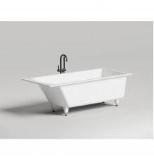 Ванна из литьевого мрамора Salini S-Stone Cascata 104223M 180x80 см, белый матовый