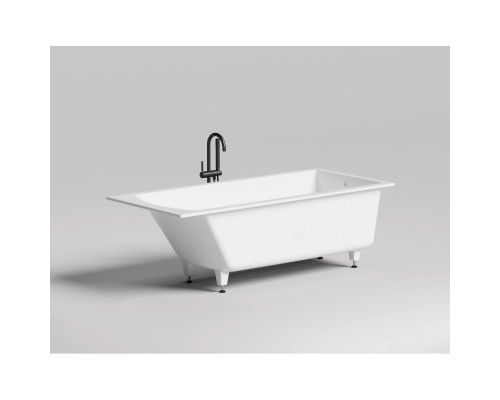 Ванна из литьевого мрамора Salini S-Stone Cascata 104223M 180x80 см, белый матовый