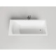 Ванна из литьевого мрамора Salini S-Stone Cascata 104223M 180x80 см, белый матовый