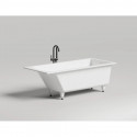 Ванна из литьевого мрамора 169,8x75 см Salini S-Sense Cascata Kit 104313M