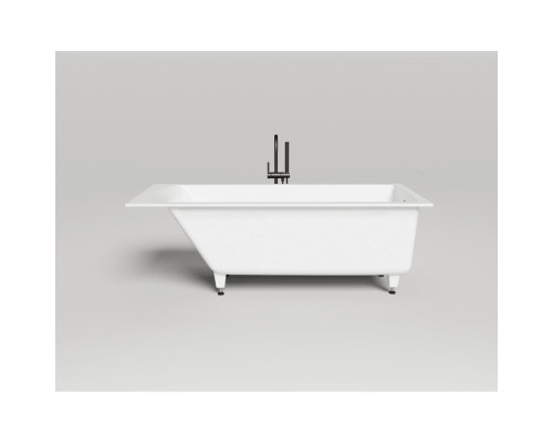 Ванна из литьевого мрамора Salini S-Sense Cascata Kit 104313M 169,8x75 см, белый матовый