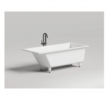 Ванна из литьевого мрамора Salini S-Stone Cascata Kit 104323M 169,8x75 см, белый матовый